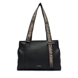 Calvin Klein Handtasche Calvin Klein Webbing Adj Strap Tote LV04F3644G Schwarz
