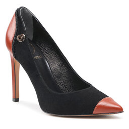 Baldowski Stilettos Baldowski D03701-1451-002 Skóra Koniak 98/Zamsz Czarny