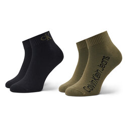 Calvin Klein Jeans 2 pár hosszú szárú férfi zokni Calvin Klein Jeans 701219841 Black Combo 001