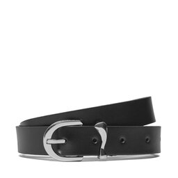 Calvin Klein Cinturón para mujer Calvin Klein Round Organic Loop Belt 2.5 K60K611930 Negro