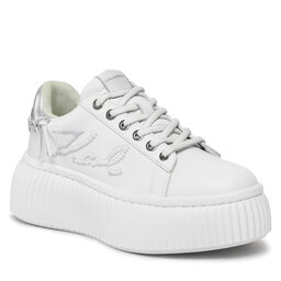KARL LAGERFELD Tenisice KARL LAGERFELD KL42372A White Lthr w/Silver 01S
