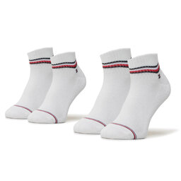 Tommy Hilfiger Комплект 2 чифта къси чорапи мъжки Tommy Hilfiger 100001094 White 300