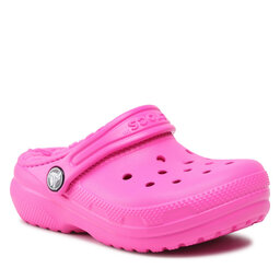 Crocs Шльопанці Crocs Classic Lined Clog K 203506 Electric Pink