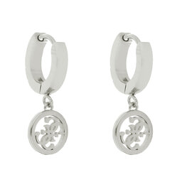 

Сережки Guess Huggie Me JUBE03 147JW RH, Покриття срібним родієм