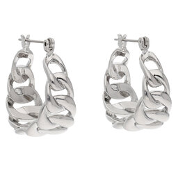 Luv AJ Σκουλαρίκια Luv AJ The Louis Chain Hoops FW22-E-LCH-S Silver