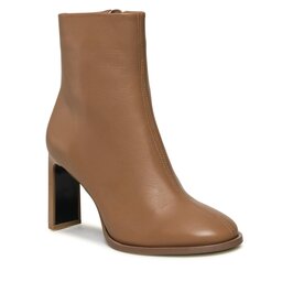 Calvin Klein Čizme Calvin Klein Curved Stil Ankle Boot 80 HW0HW01541 Safari Canvas RBC
