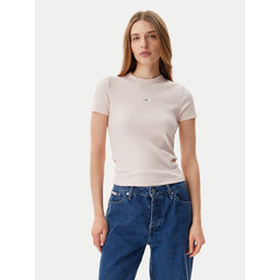 Calvin Klein Jeans Calvin Klein Jeans Marškinėliai J20J225245 Rožinė Slim Fit