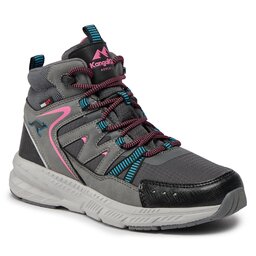 KangaRoos Schnürstiefeletten KangaRoos K-UO Nod Mid RTX 81142-000-2235 Charcole Grey/Neon Pink