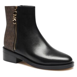 MICHAEL Michael Kors Polokozačky MICHAEL Michael Kors Regan Flat Bootie 40F3RGME6L Blk/Brown