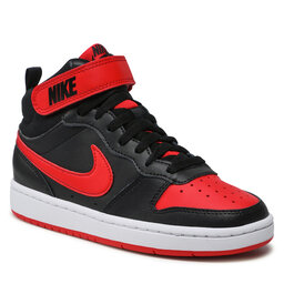 

Взуття Nike Court Borough Mid 2 (GS) CD7782 003 Black/University Red/White, Чорний