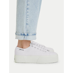 Superga Sneakers aus Stoff Superga 3790 Platform S3134MW Weiß