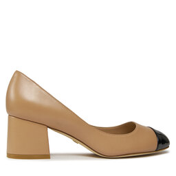 

Туфлі Stuart Weitzman Flareblock 60 Pump SG858 Adobe/Black, Бежевий