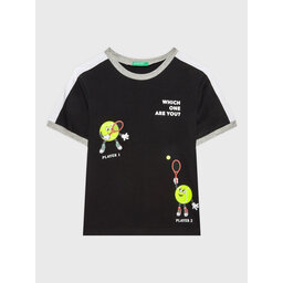 United Colors Of Benetton United Colors Of Benetton T-Shirt 3096G108L Schwarz Regular Fit