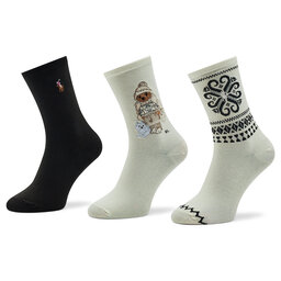 

Набір 3 пар високих жіночих шкарпеток Polo Ralph Lauren 455898866001 Assorted, Кольоровий