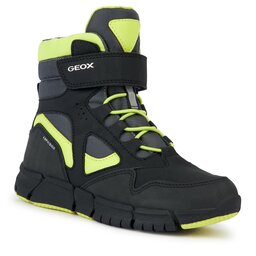 Geox Botas de nieve Geox J Flexyper Boy B Abx J369XB 0CEFU C0802 S Black/Lime