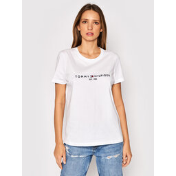Tommy Hilfiger Tommy Hilfiger Футболка Heritage C-Nk WW0WW31999 Білий Regular Fit
