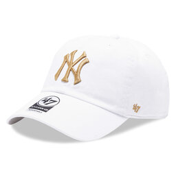 47 Brand Καπέλο Jockey 47 Brand New York Yankees MLB Clean Up B-NLRGW17GWS White