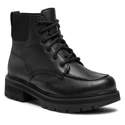 Clarks Trapper stila apavi Clarks Orianna Mid 261679044 Black Warmlined Leather