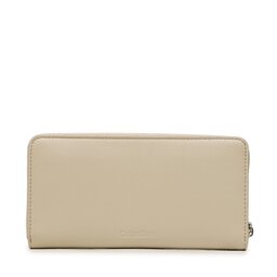 

Великий жіночий гаманець Calvin Klein Re-Lock Z/A Wallet Lg Pbl K60K610967 PEA, Бежевий