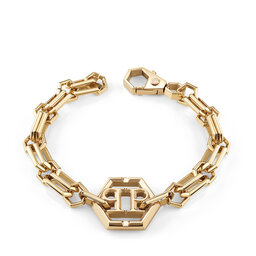 PHILIPP PLEIN Narukvica PHILIPP PLEIN Plein Icon Chain PJ9EA06BU Zlatna