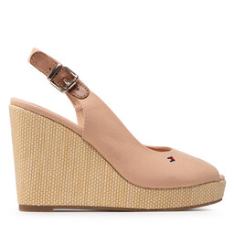 

Еспадрильї Tommy Hilfiger Iconic Elena Sling Back Wedge FW0FW04789 Sandrift ABR, Бежевий