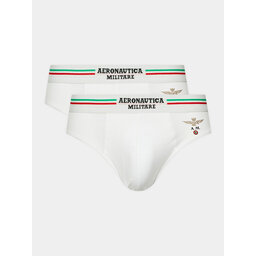 Aeronautica Militare Aeronautica Militare 2er-Set Slips AM1USL001 Weiß