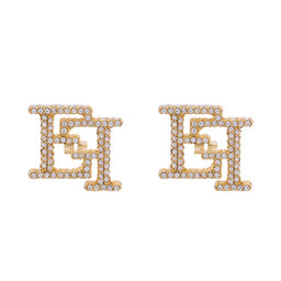 Elisabetta Franchi Naušnice Elisabetta Franchi OR-02A-56E2-240 Zlatna