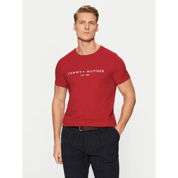 Tommy Hilfiger Tommy Hilfiger T-Shirt Tommy Logo MW0MW11797 Rot Slim Fit