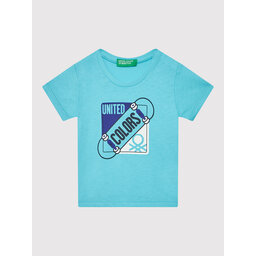 United Colors Of Benetton United Colors Of Benetton Футболка 3I1XG102N Голубий Regular Fit