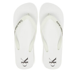 Calvin Klein Jeans Flip flop Calvin Klein Jeans Beach Sandal Transparent Tpu YM0YM01267 Alb