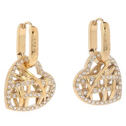 Guess Naušnice Guess Heart Cage JUBE03 098JW YG