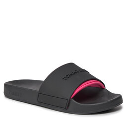 Tommy Jeans Pantoletten Tommy Jeans Tjw Pool Slide Seasonal EN0EN02432 Black BDS