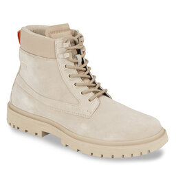 Calvin Klein Jeans Botines planos Calvin Klein Jeans Eva Mid Laceup Boot Suede YM0YM00802 Plaza Taupe/Apricot Orange 0HE