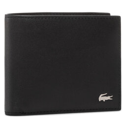Lacoste Velika moška denarnica Lacoste Small Billfold NH1115FG Black 000