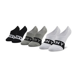 DKNY Набор из 3 пар мужских носков-подследников DKNY Lexington S5_6201T_DKY Black/Grey/White