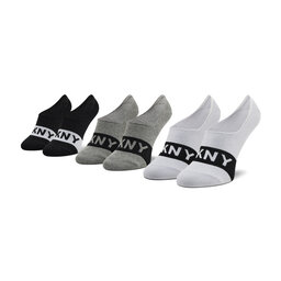 DKNY Set de 3 perechi de șosete scurte pentru bărbați DKNY Lexington S5_6201T_DKY Black/Grey/White