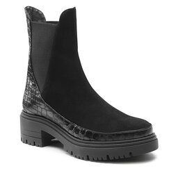 Baldowski Stiefeletten Baldowski D04140-AFRO-003 Kroko Czarny/Zamsz Czarny