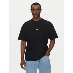 HUGO HUGO Marškinėliai Nalono 50509776 Juoda Loose Fit