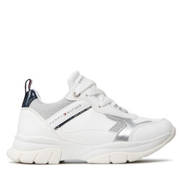 

Снікерcи Tommy Hilfiger Low Cut Lace-Up Sneaker T3A4-32162-0196Y955 M White/Silver/Blu Y955, Білий