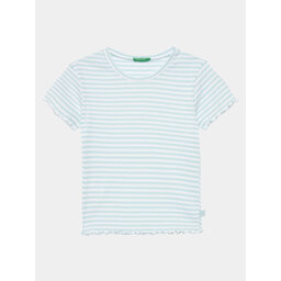 United Colors Of Benetton United Colors Of Benetton Majica 3W5BC10H7 Modra Regular Fit