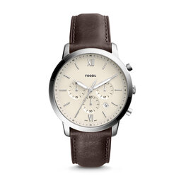 Fossil Годинник Fossil Neutra Chrono FS5380 Brown/Silver