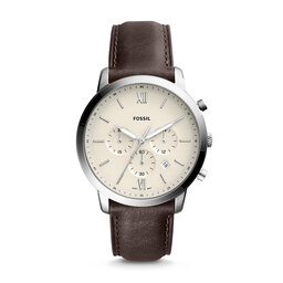 Fossil Laikrodis Fossil Neutra Chrono FS5380 Brown/Silver