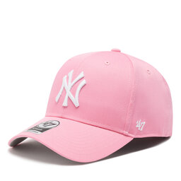 47 Brand Czapka z daszkiem 47 Brand MLB New York Yankees Raised Basic '47 B-RAC17CTP-RSA Różowy