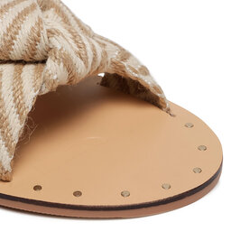 

Шльопанці Manebi Leather Sandals S 3.0 Y0 Beige Knot, Бежевий