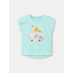 NAME IT NAME IT Marškinėliai Vigea 13228175 Mėlyna Regular Fit