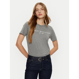 Tommy Hilfiger Tommy Hilfiger T-Shirt WW0WW40276 Grau Regular Fit