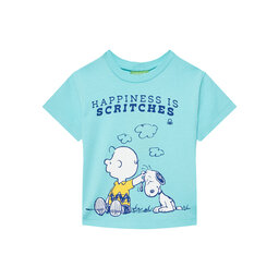 United Colors Of Benetton United Colors Of Benetton T-Shirt 3X1SG10IB Μπλε Regular Fit