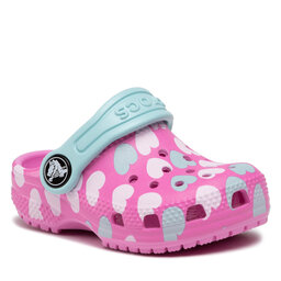 Crocs Pantoletten Crocs Classic Easy Icon Clog 207592 Taffy Pink/Multi