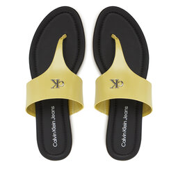 Calvin Klein Jeans Infradito Calvin Klein Jeans Flat Sandal Toepost Mg YW0YW01691 Verde