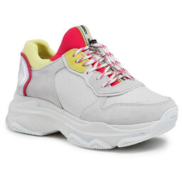 Bronx Sneakers Bronx Baisley 66167C-A Off White/Yellow/Fuchsia 2362